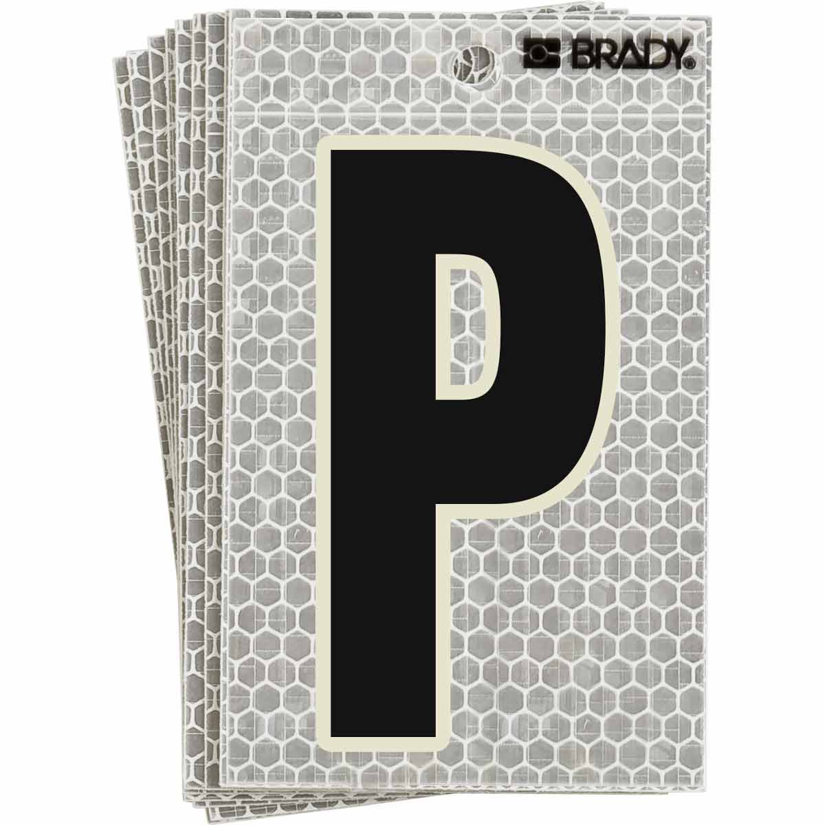 3020-P 5 in N&L BL, GN Glow on Silver P 10/PK