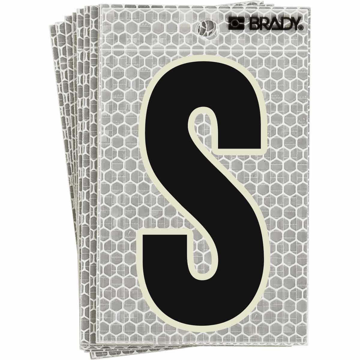 3020-S 5 in N&L BL, GN Glow on Silver S 10/PK