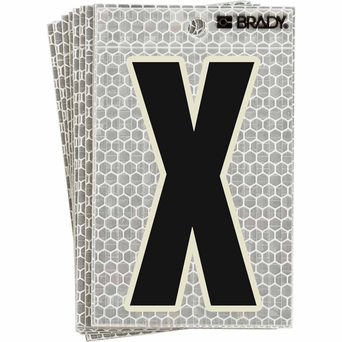 3010-X 3 in N&L BL, GN Glow on Silver X 10/PK