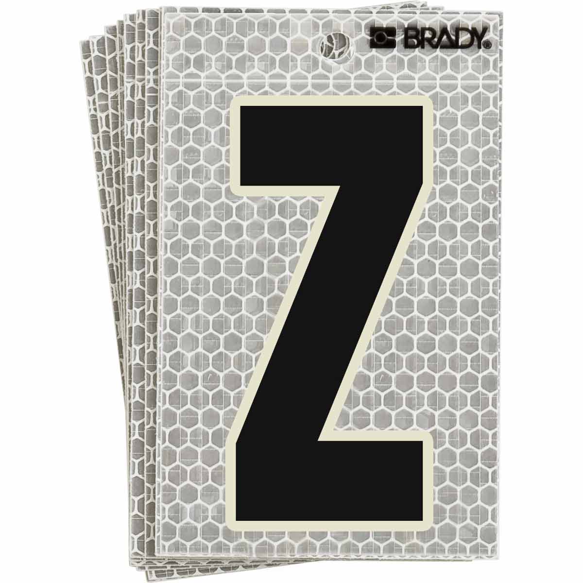 3020-Z 5 in N&L BL, GN Glow on Silver Z 10/PK