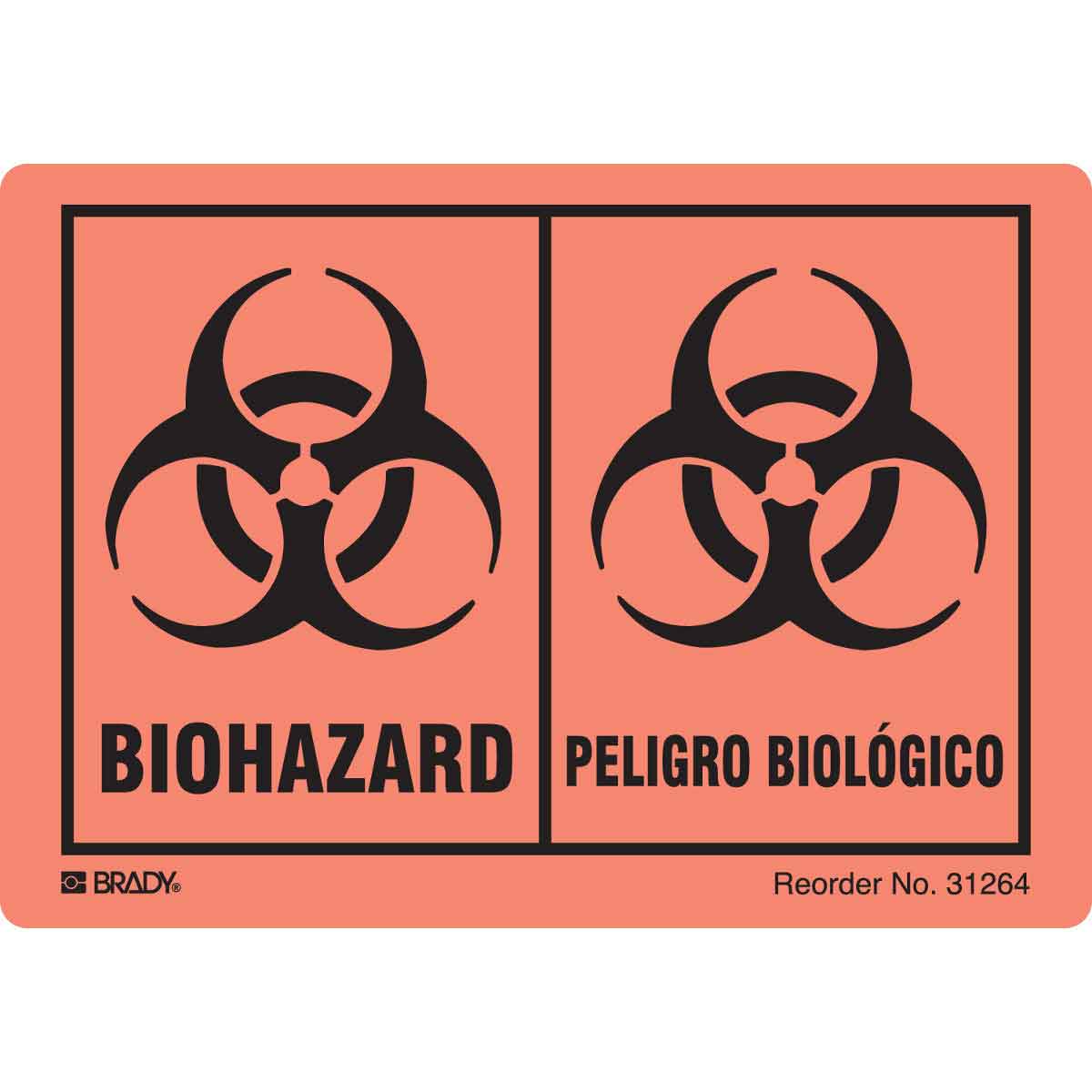31264LS B-235 5X3.5 25/PK BIOHAZARD