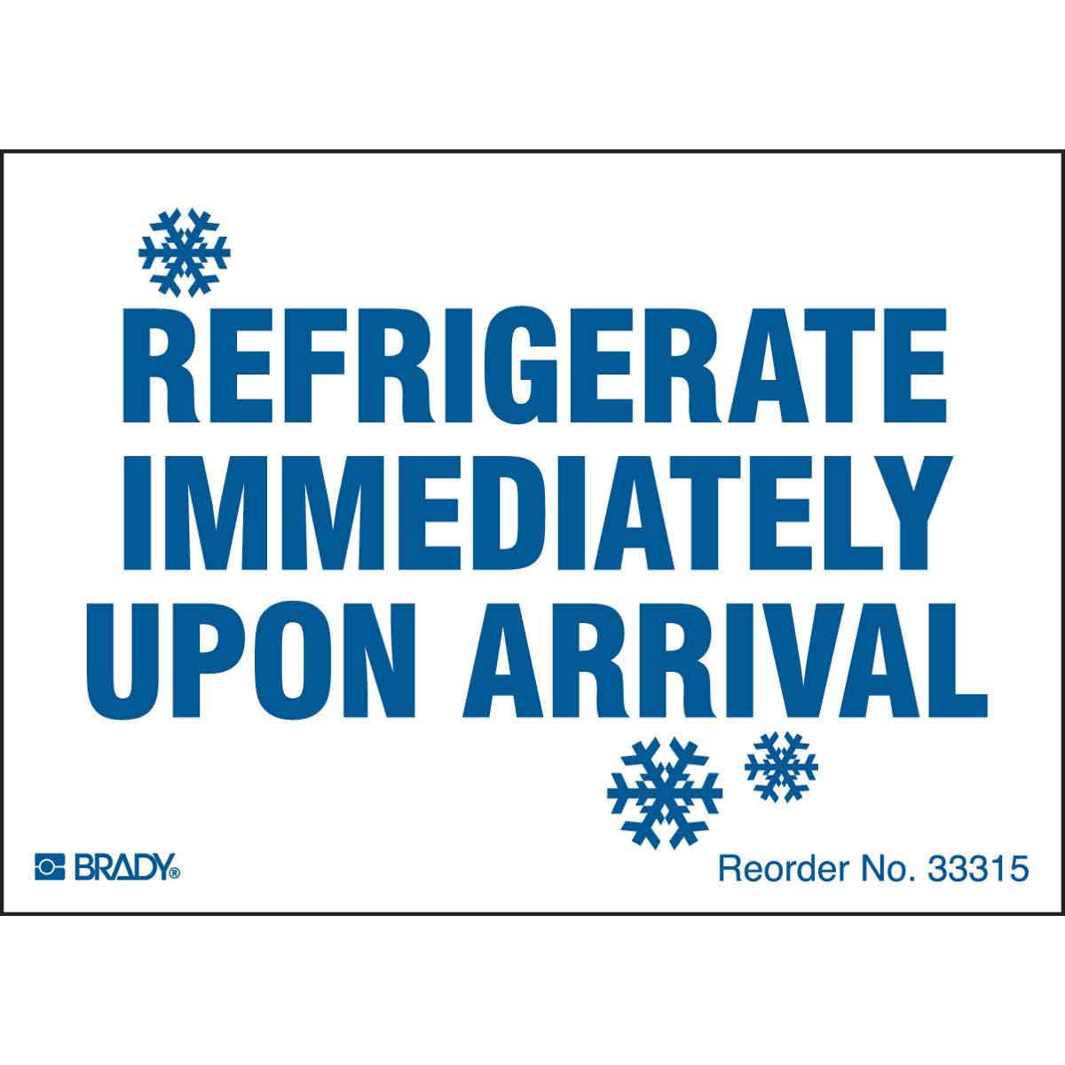 33315LS B235 2.875X4 BLU/WHT 100/PK REFRIGERATE