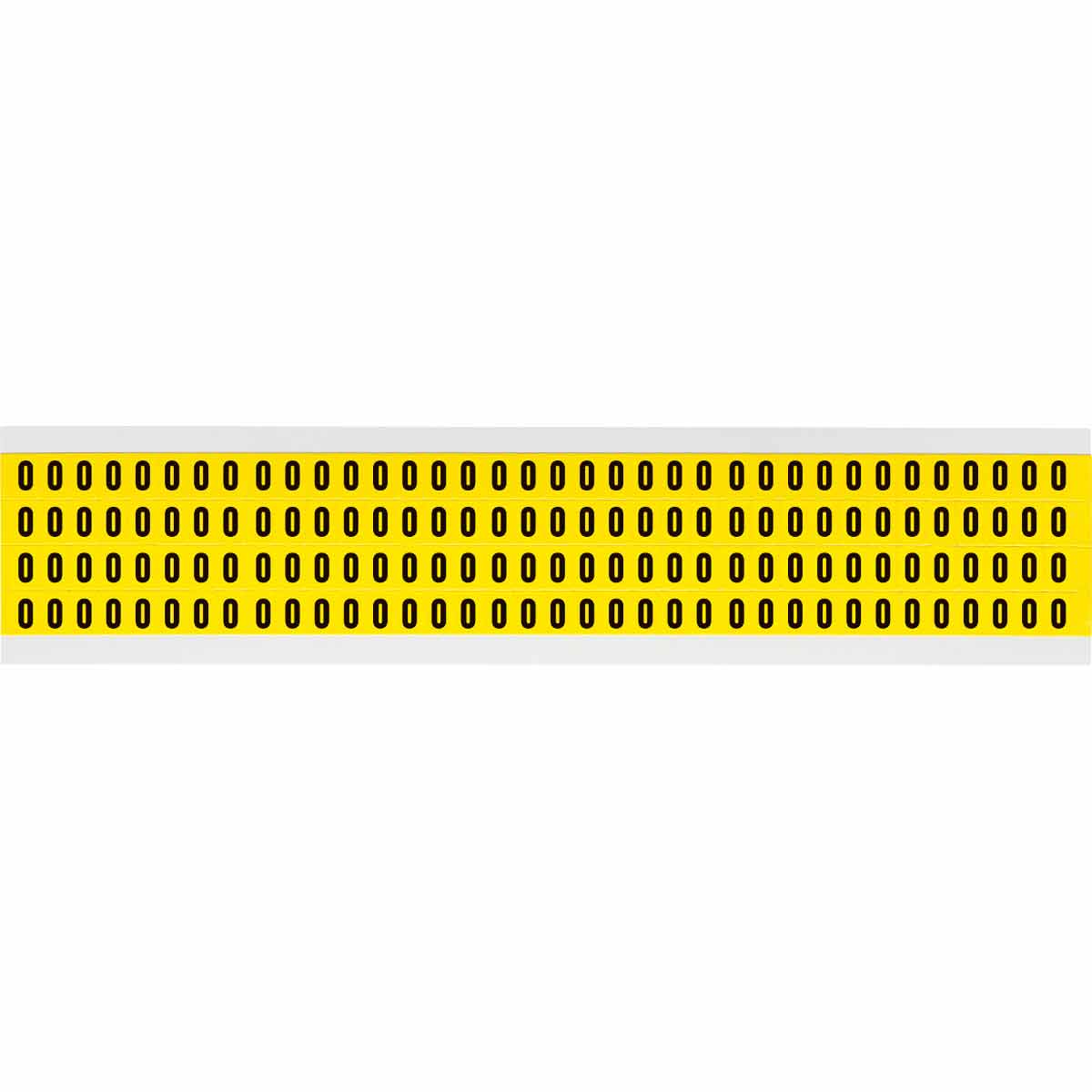 3400-0 0.25" Vinyl N&L Black on Yellow 0 144/PK