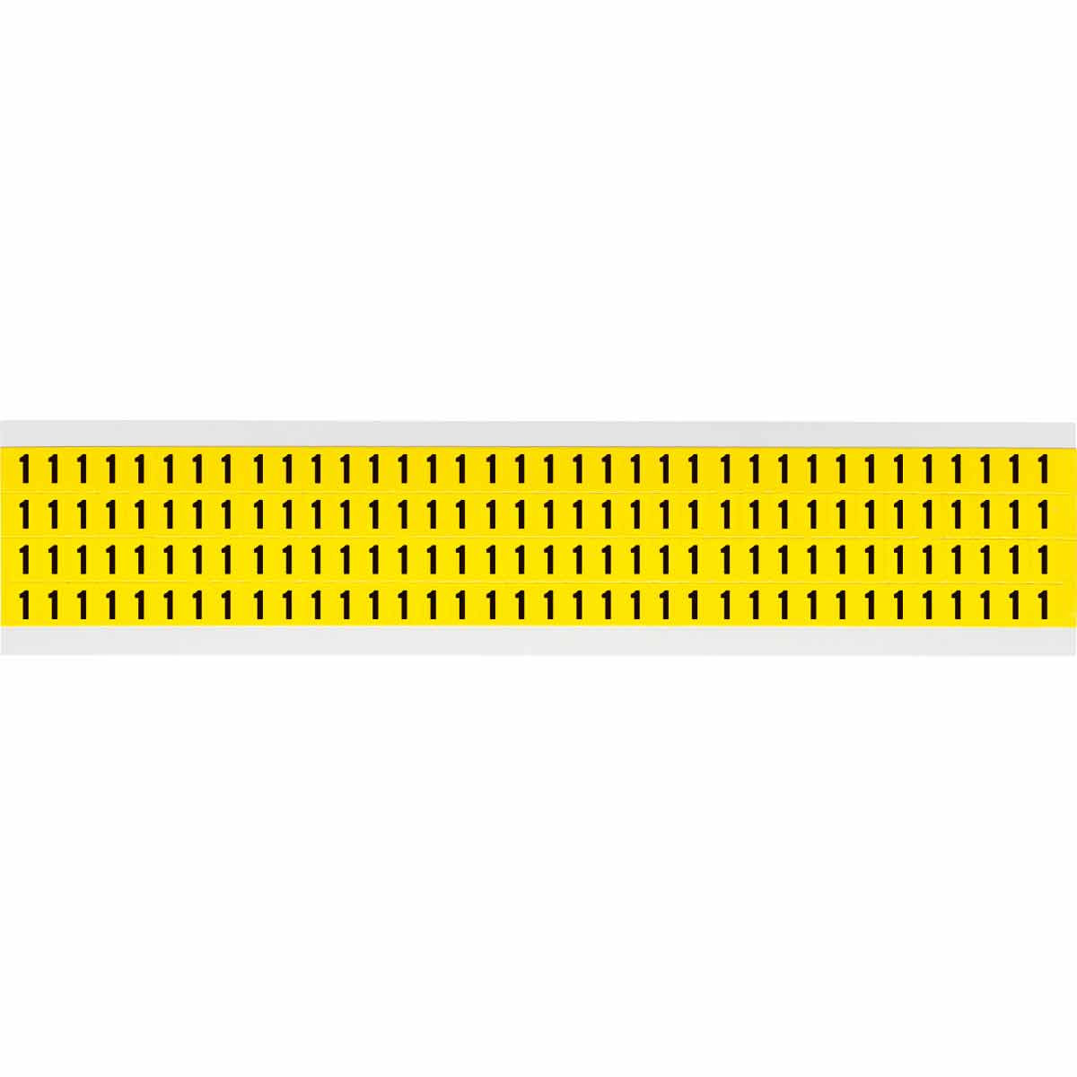 3400-1 0.25" Vinyl N&L Black on Yellow 1 144/PK