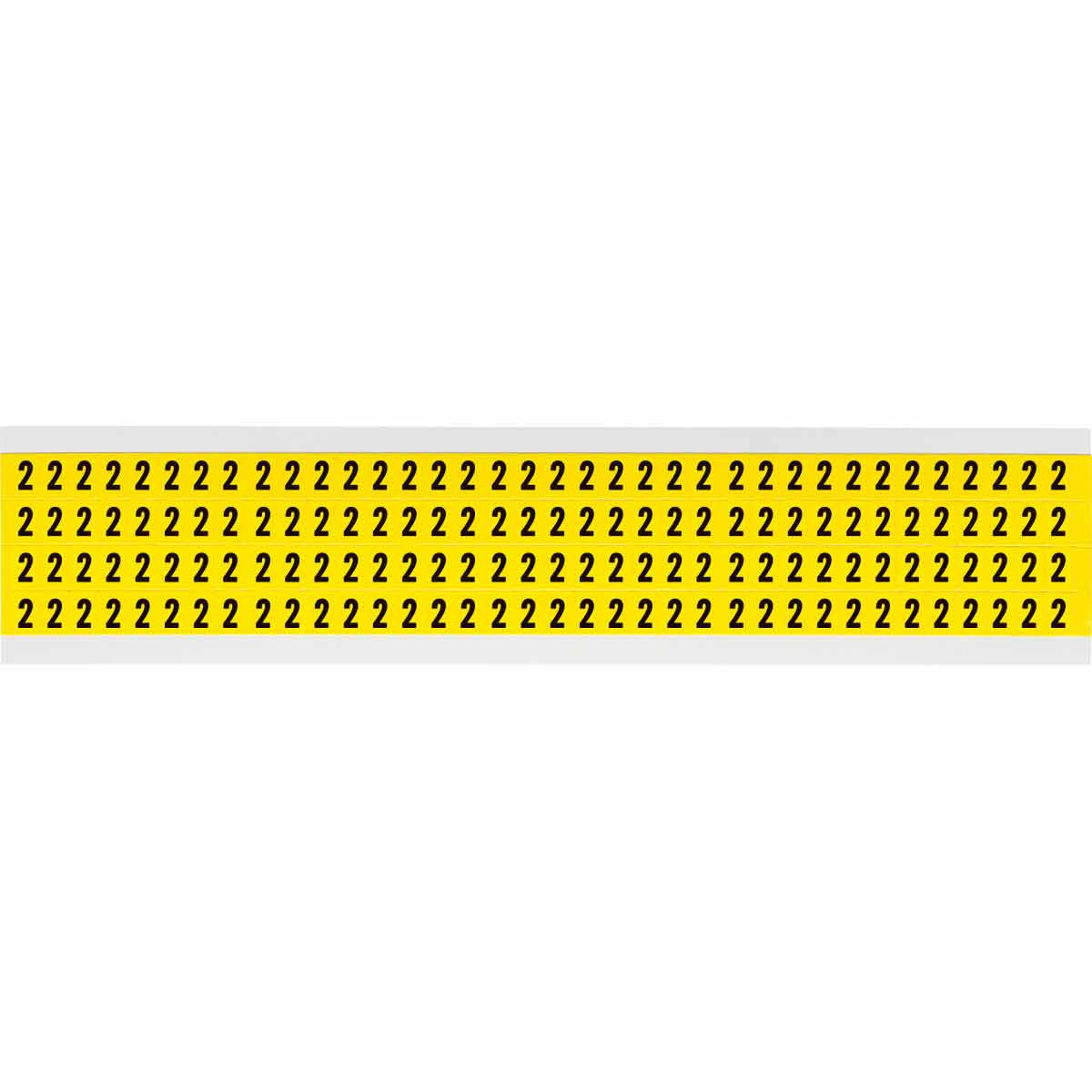 3400-2 0.25" Vinyl N&L Black on Yellow 2 144/PK