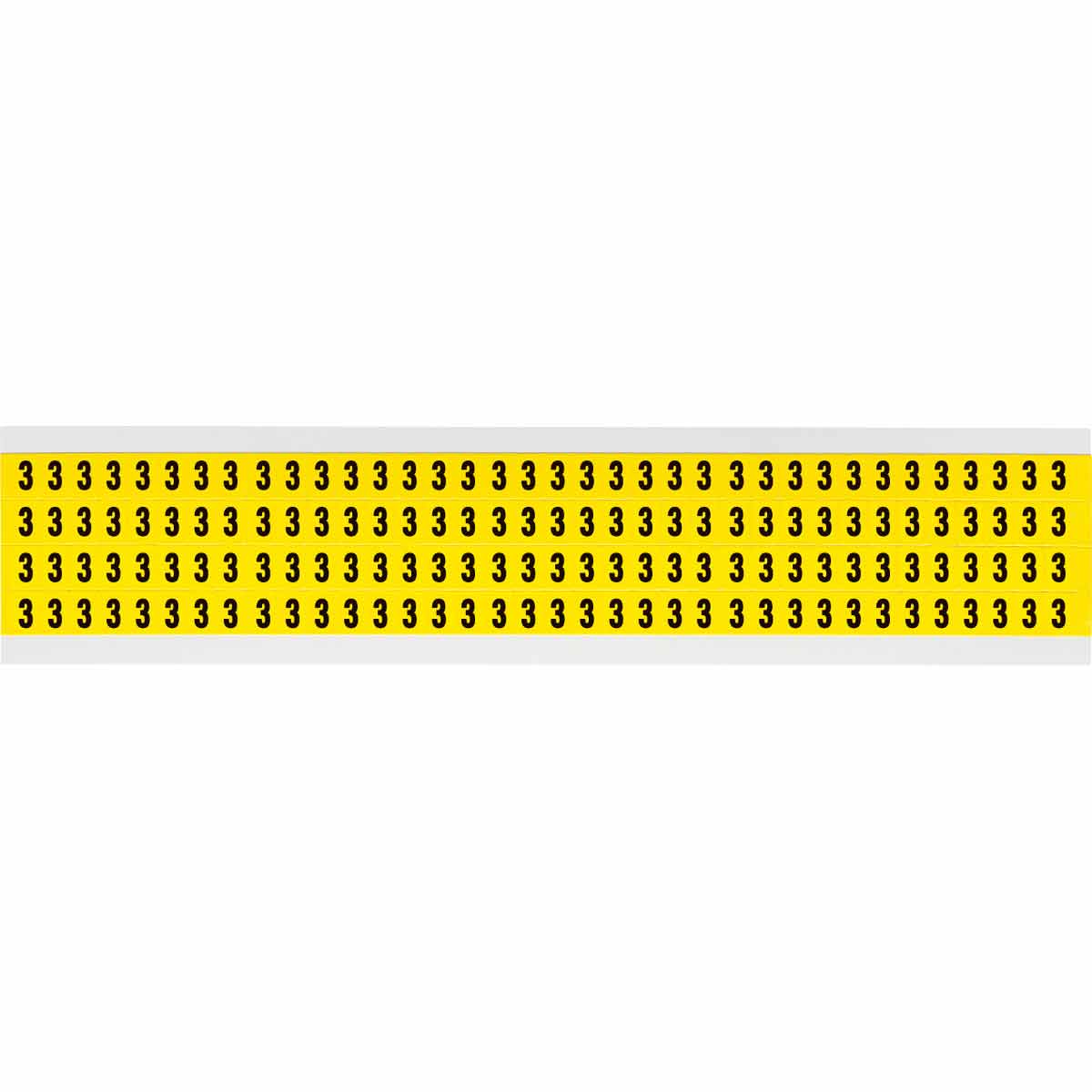 3400-3 0.25" Vinyl N&L Black on Yellow 3 144/PK