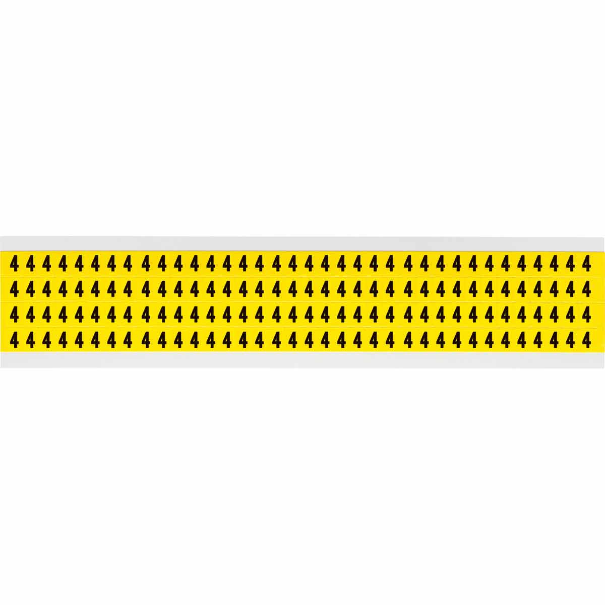 3400-4 0.25" Vinyl N&L Black on Yellow 4 144/PK