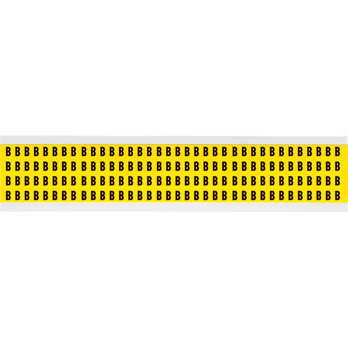 3400-B 0.25" Vinyl N&L Black on Yellow B 144/PK