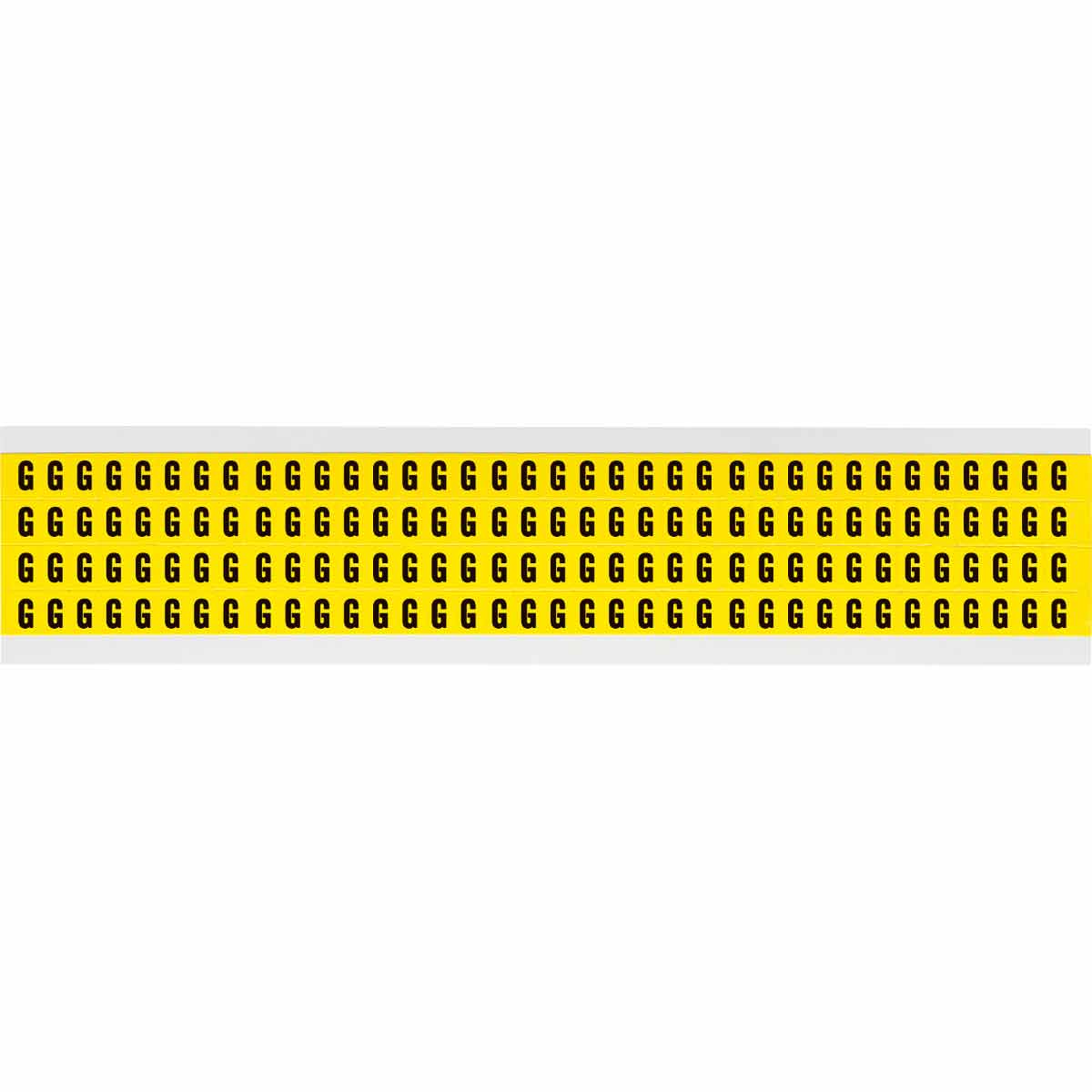 3400-G 0.25" Vinyl N&L Black on Yellow G 144/PK