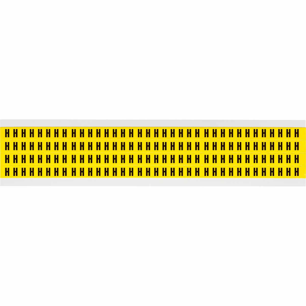 3400-H 0.25" Vinyl N&L Black on Yellow H 144/PK
