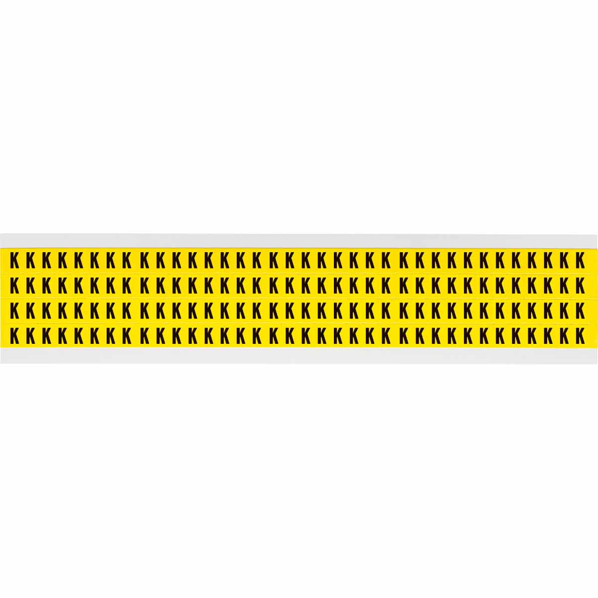 3400-K 0.25" Vinyl N&L Black on Yellow K 144/PK