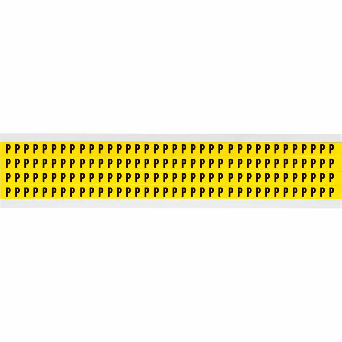 3400-P 0.25" Vinyl N&L Black on Yellow P 144/PK