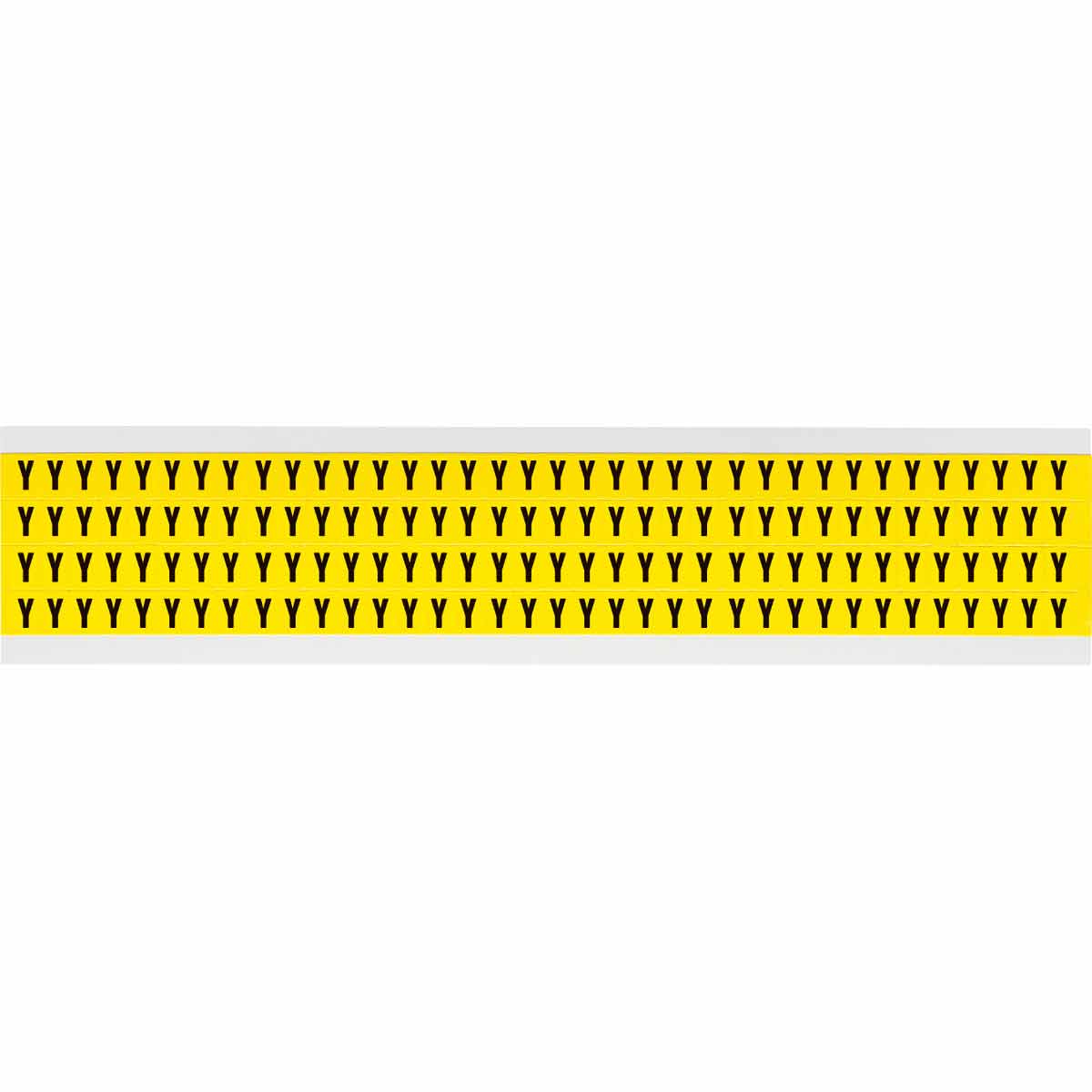 3400-Y 0.25" Vinyl N&L Black on Yellow Y 144/PK