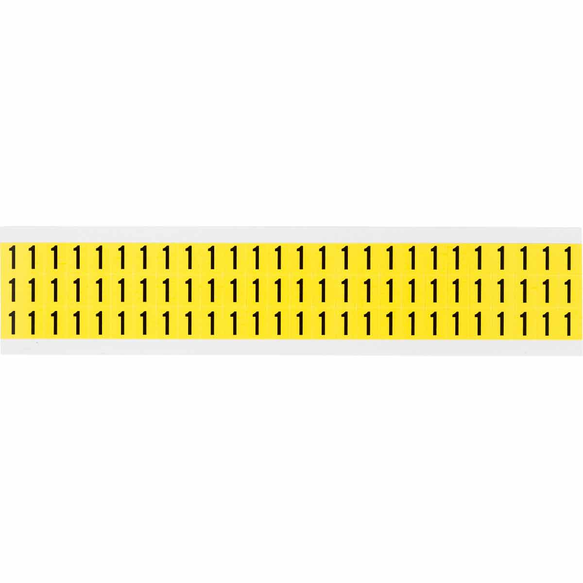 3410-1 0.375" Vinyl N&L Black on Yellow 1 78/PK