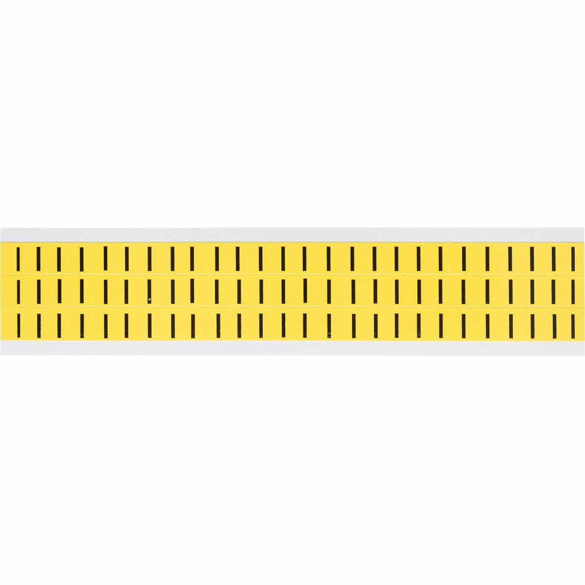 3410-I 0.375" Vinyl N&L Black on Yellow I 78/PK