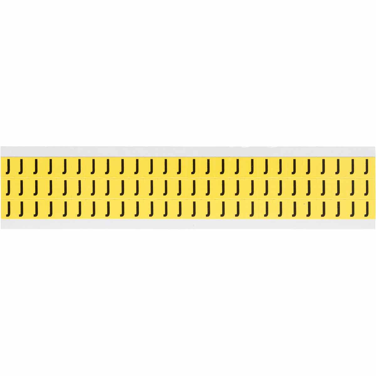 3410-J 0.375" Vinyl N&L Black on Yellow J 78/PK