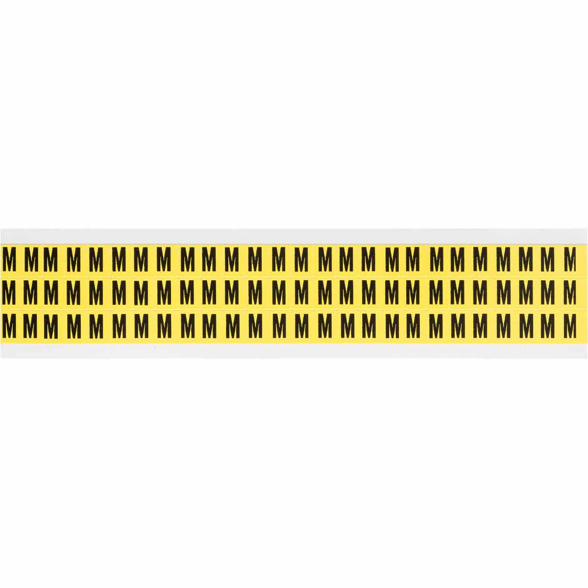 3410-M 0.375" Vinyl N&L Black on Yellow M 78/PK