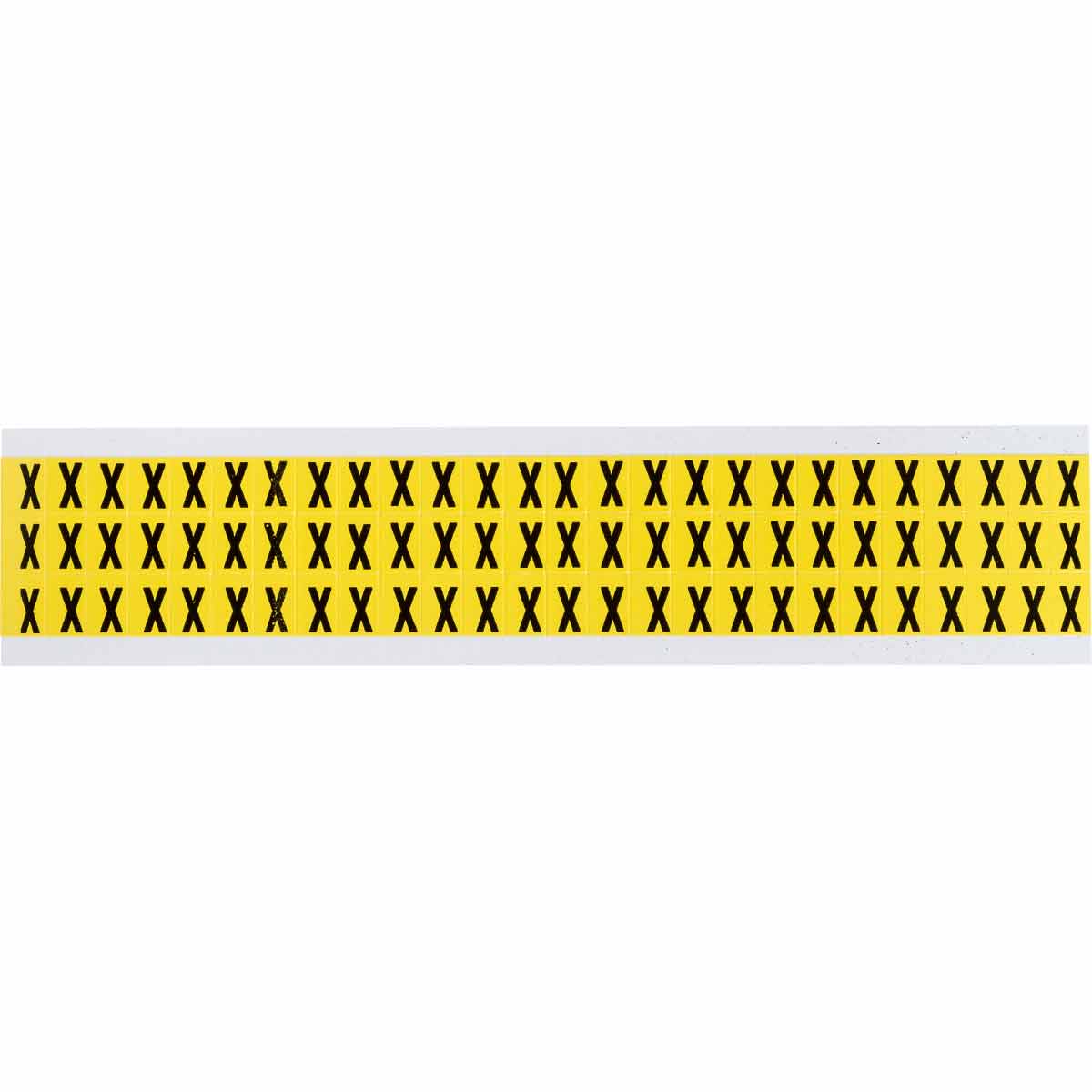 3410-X 0.375" Vinyl N&L Black on Yellow X 78/PK