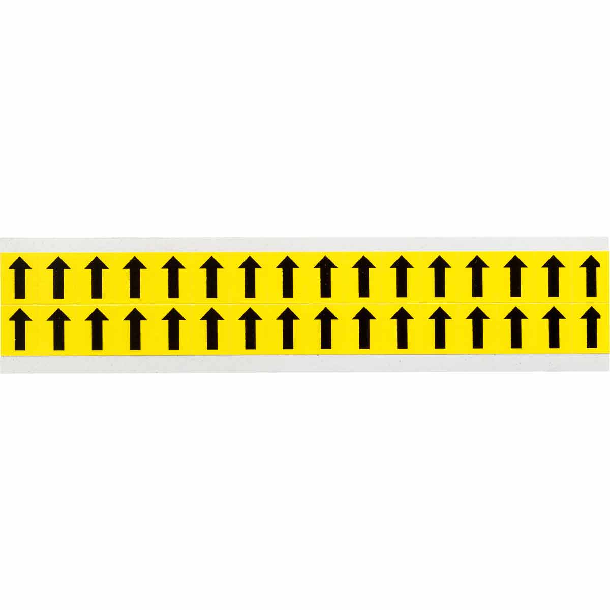 3420-ARO 0.625" Vinyl N&L BK on YL Arrow 32/PK