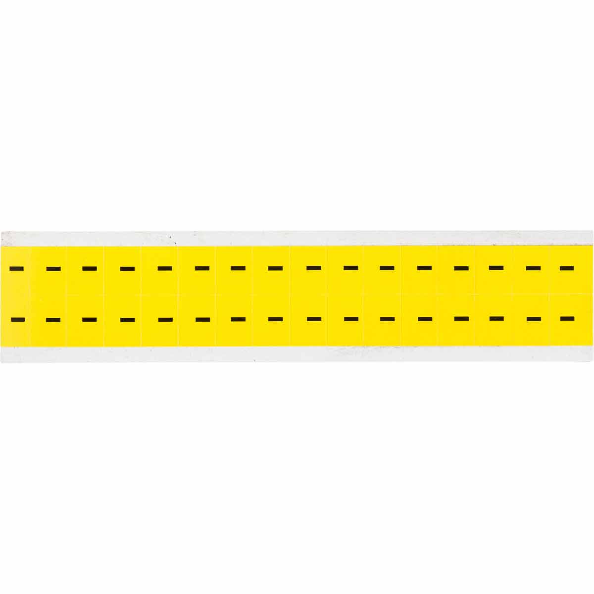 3420-DSH 0.625" Vinyl N&L Black on Yellow - 32/PK