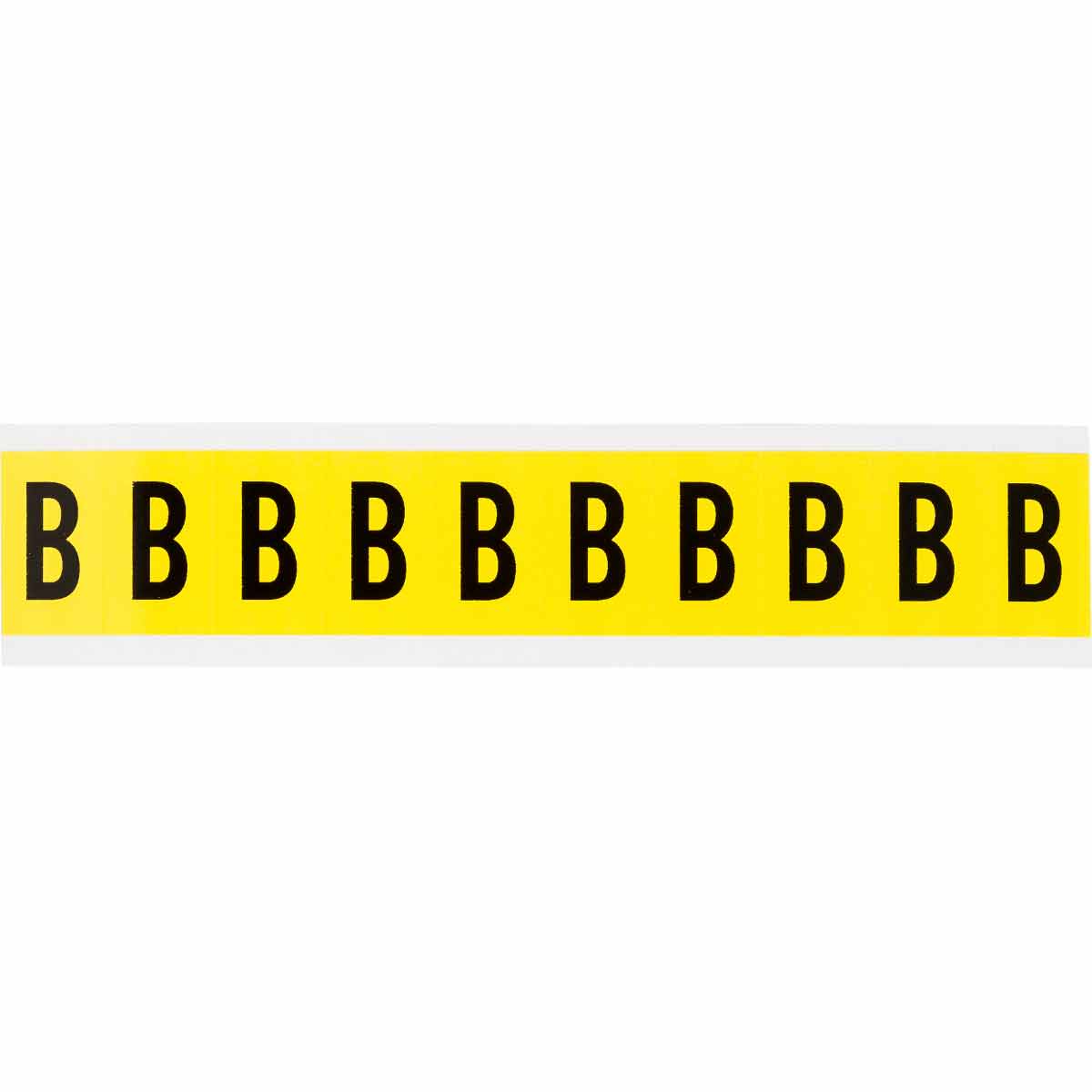 3430-B 1 in Vinyl N&L Black on Yellow B 10/PK