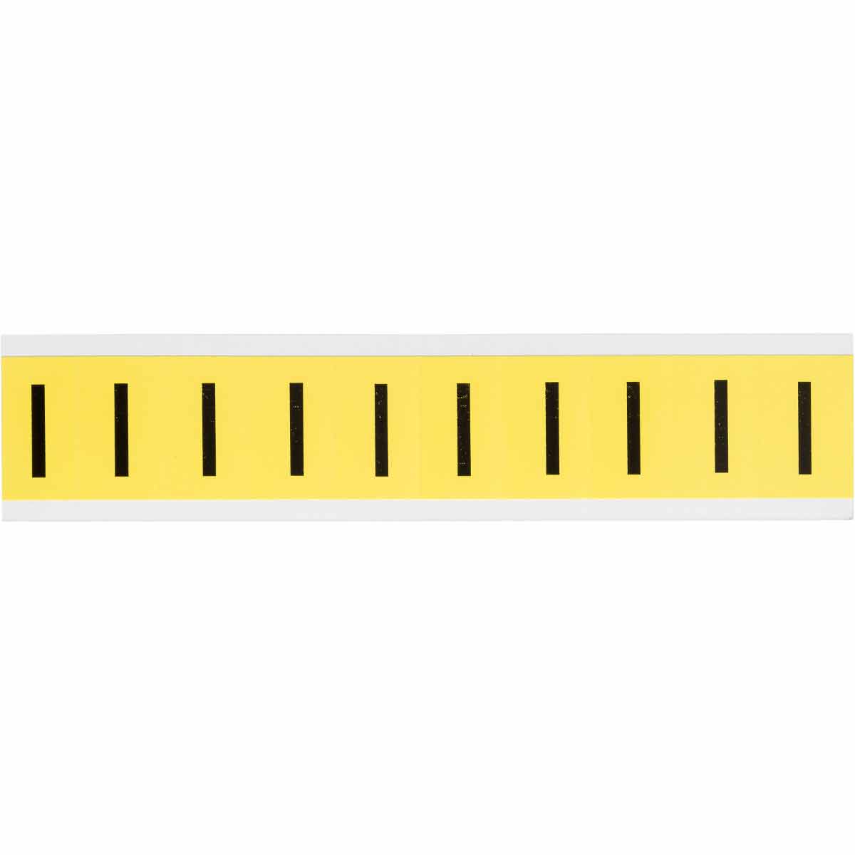 3430-I 1 in Vinyl N&L Black on Yellow I 10/PK