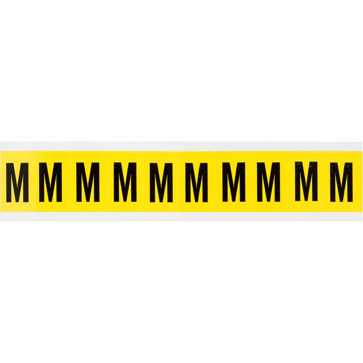 3430-M 1 in Vinyl N&L Black on Yellow M 10/PK