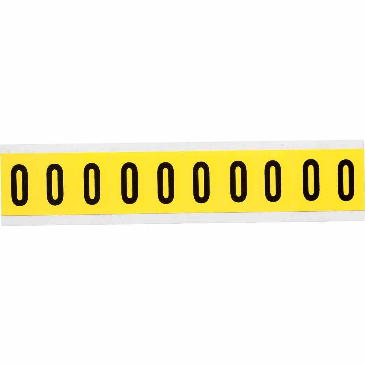 3430-O 1 in Vinyl N&L Black on Yellow O 10/PK