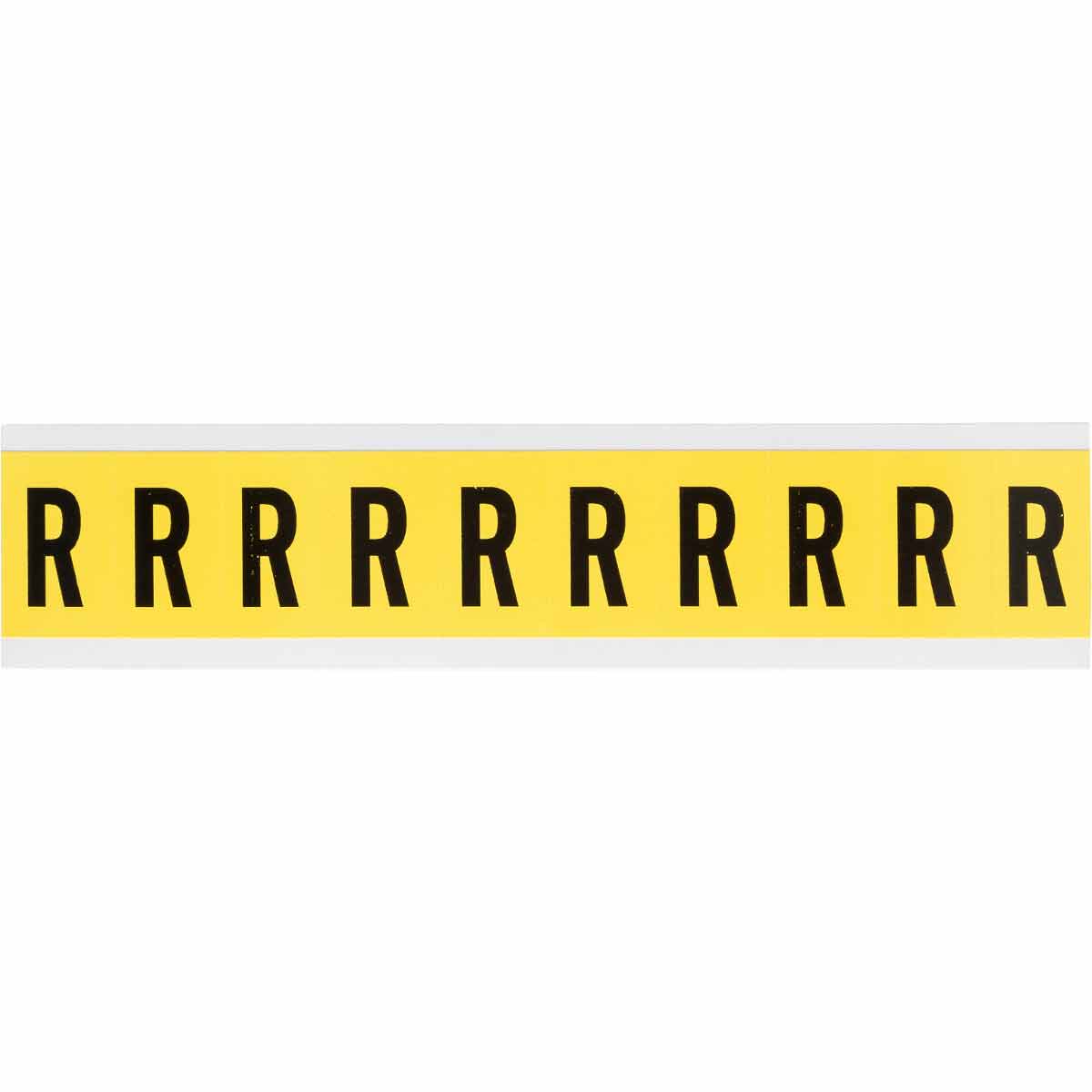 3430-R 1 in Vinyl N&L Black on Yellow R 10/PK