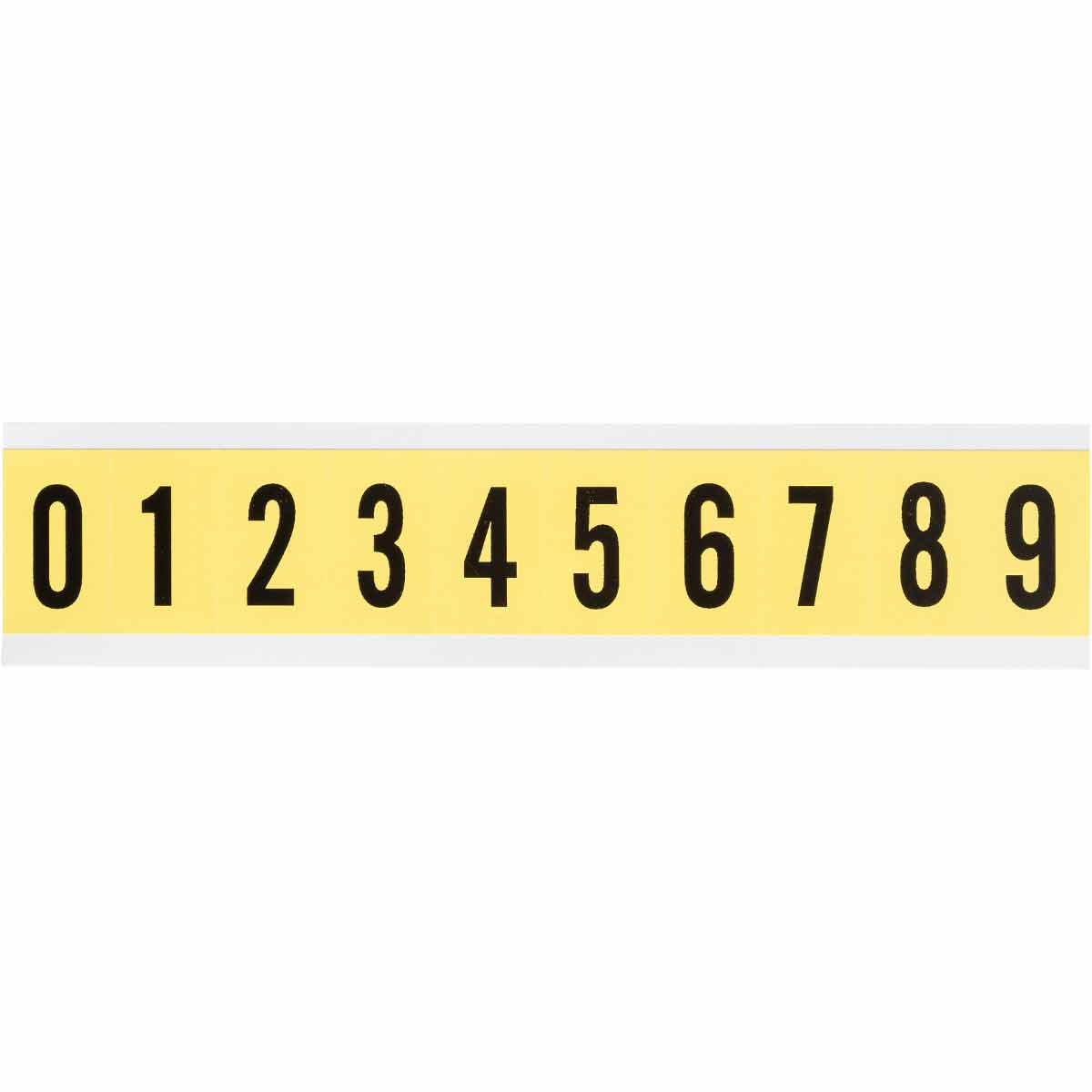 34310 1 in Vinyl N&L BK on YL 0 to 9 10/PK