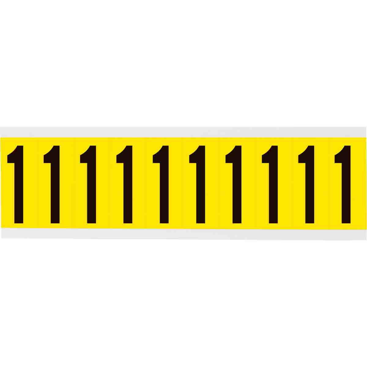 3440-1 2 in Vinyl N&L Black on Yellow 1 10/PK