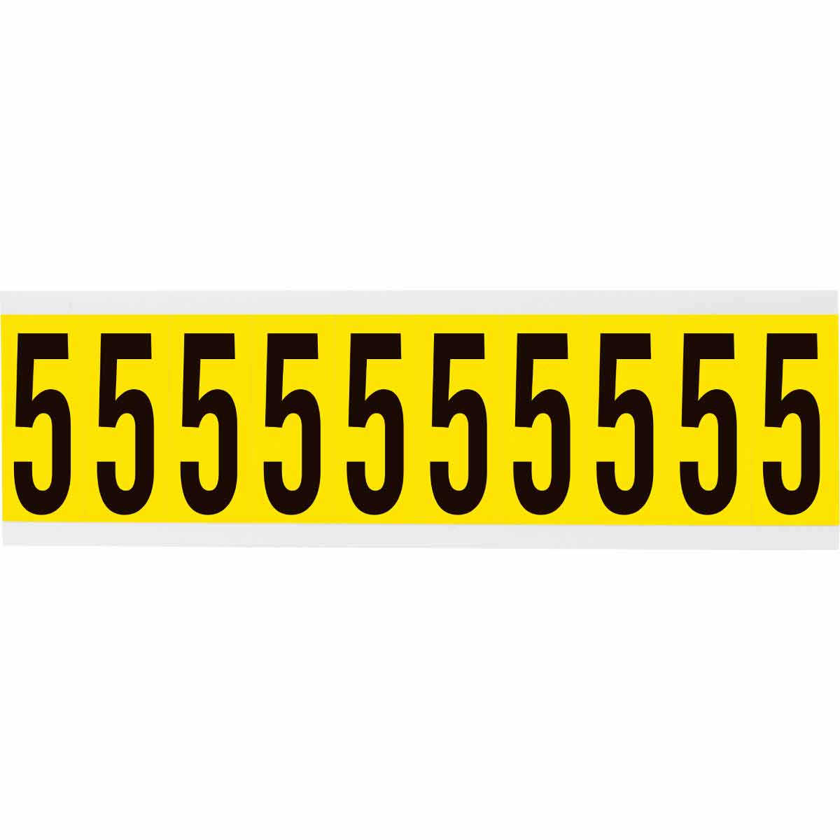 3440-5 2 in Vinyl N&L Black on Yellow 5 10/PK
