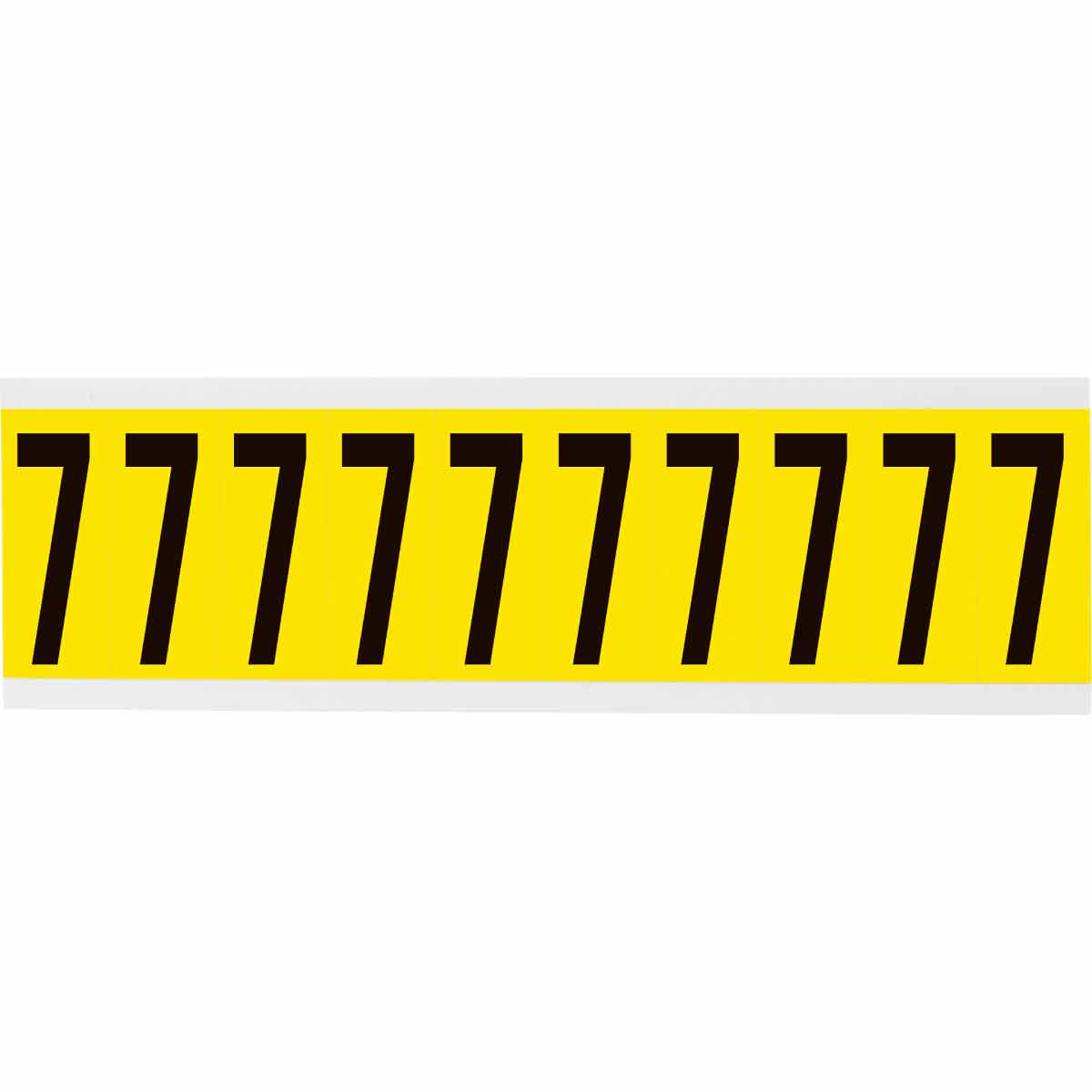 3440-7 2 in Vinyl N&L Black on Yellow 7 10/PK