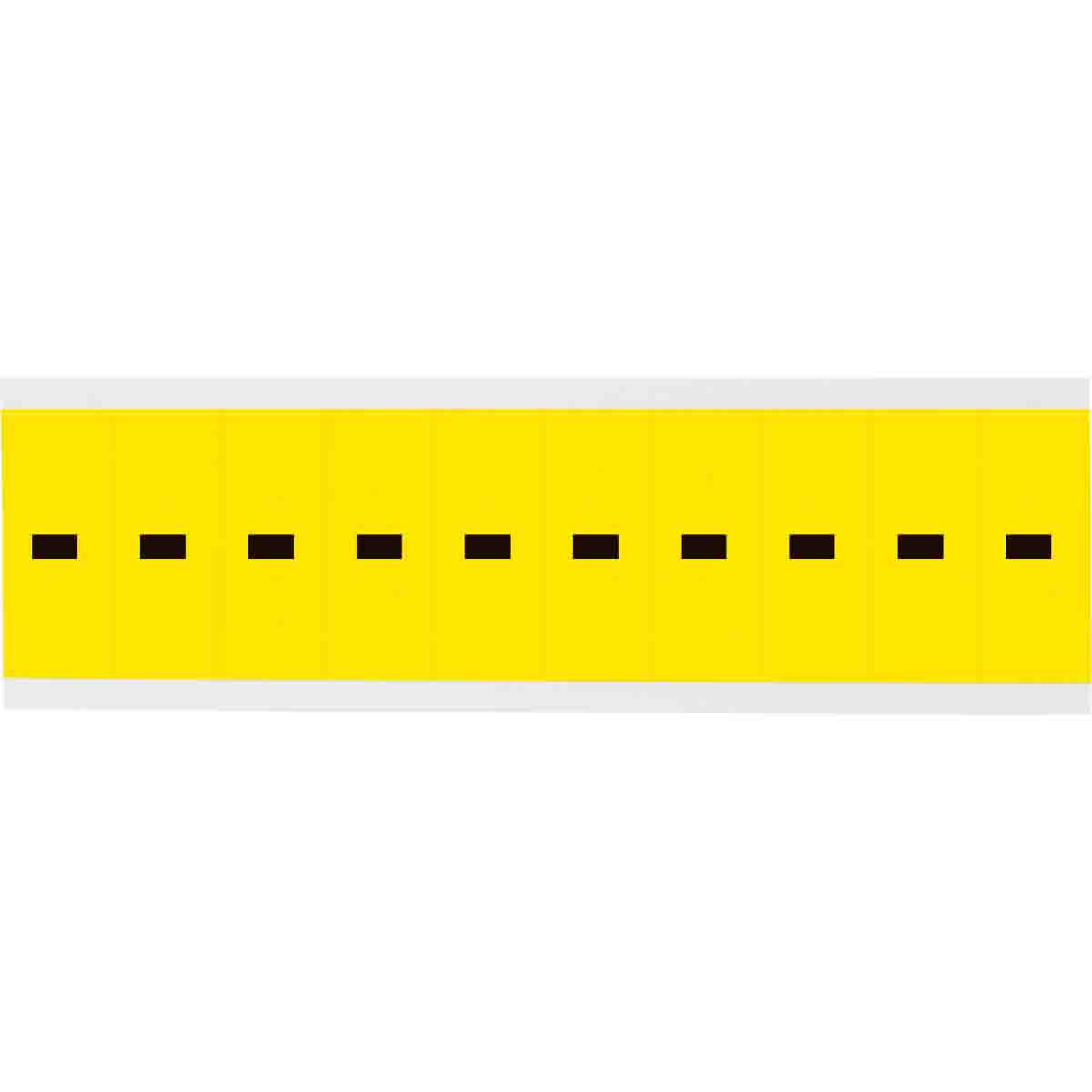 3440-DSH 2 in Vinyl N&L Black on Yellow - 10/PK