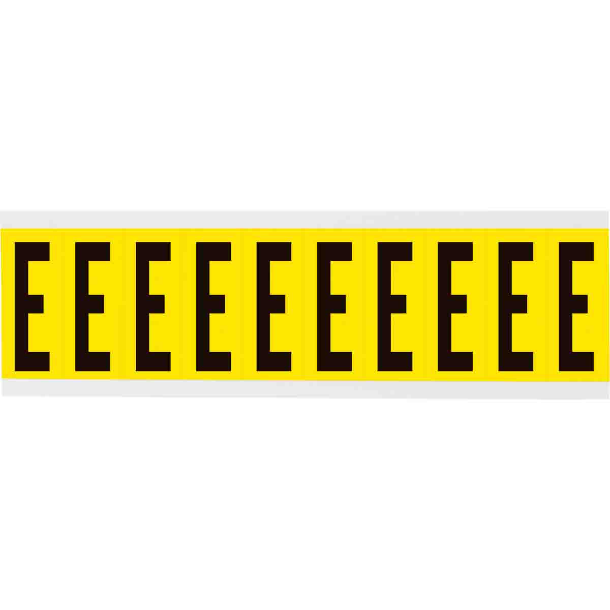 3440-E 2 in Vinyl N&L Black on Yellow E 10/PK