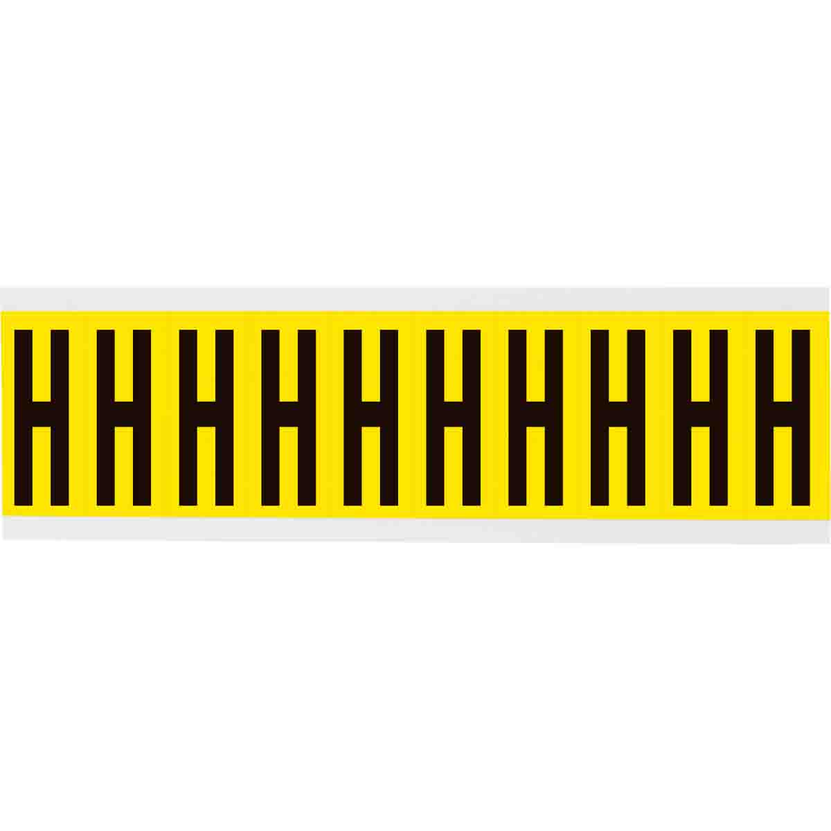 3440-H 2 in Vinyl N&L Black on Yellow H 10/PK