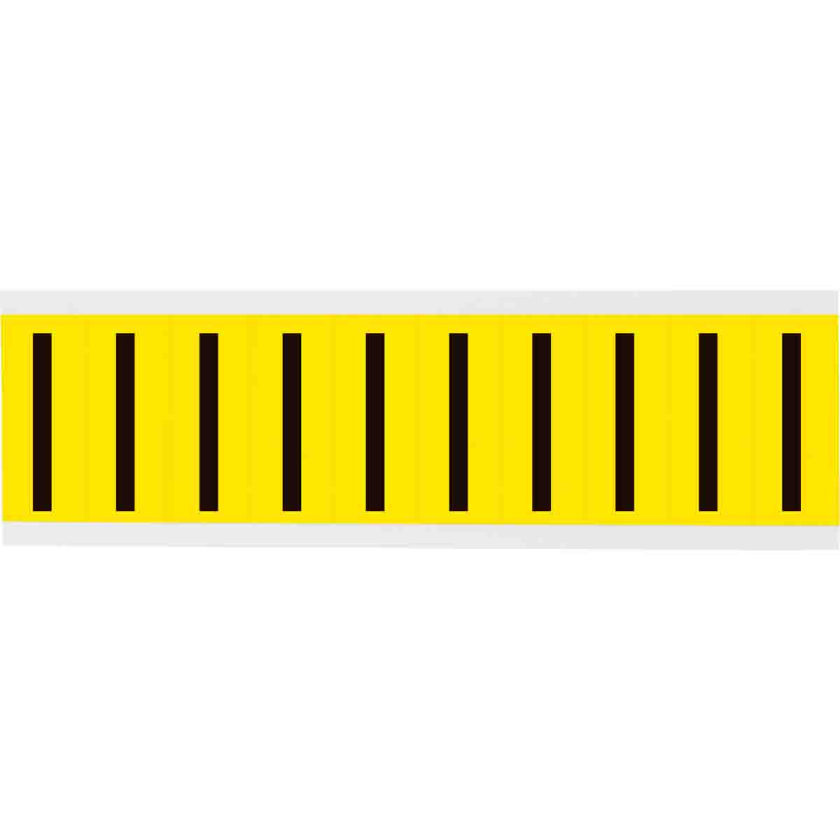 3440-I 2 in Vinyl N&L Black on Yellow I 10/PK