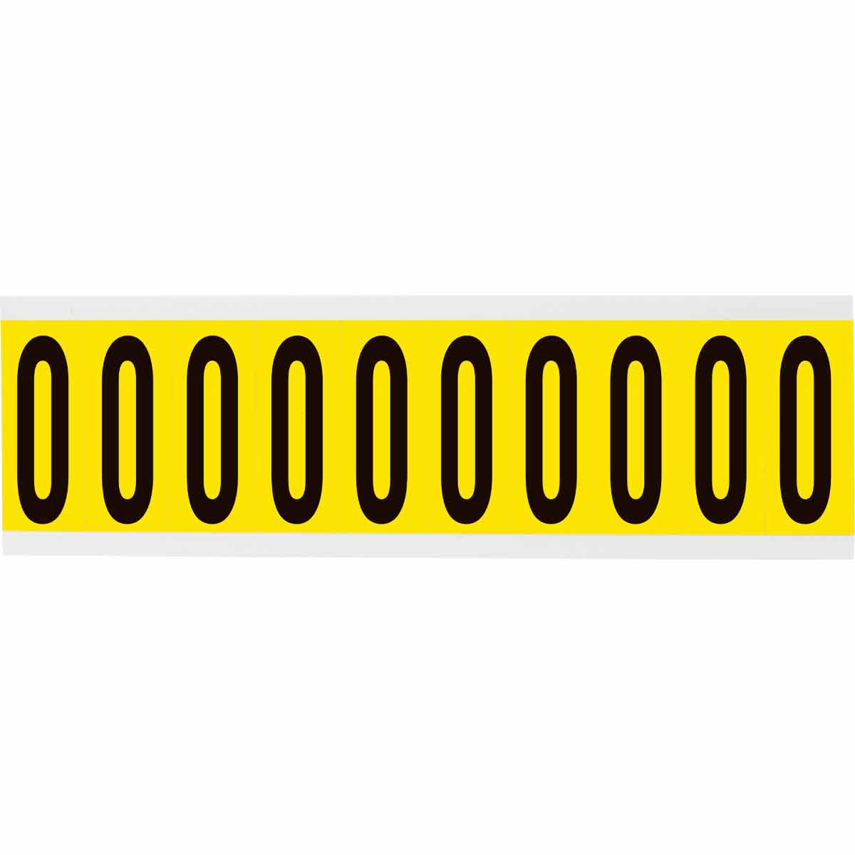 3440-O 2 in Vinyl N&L Black on Yellow O 10/PK