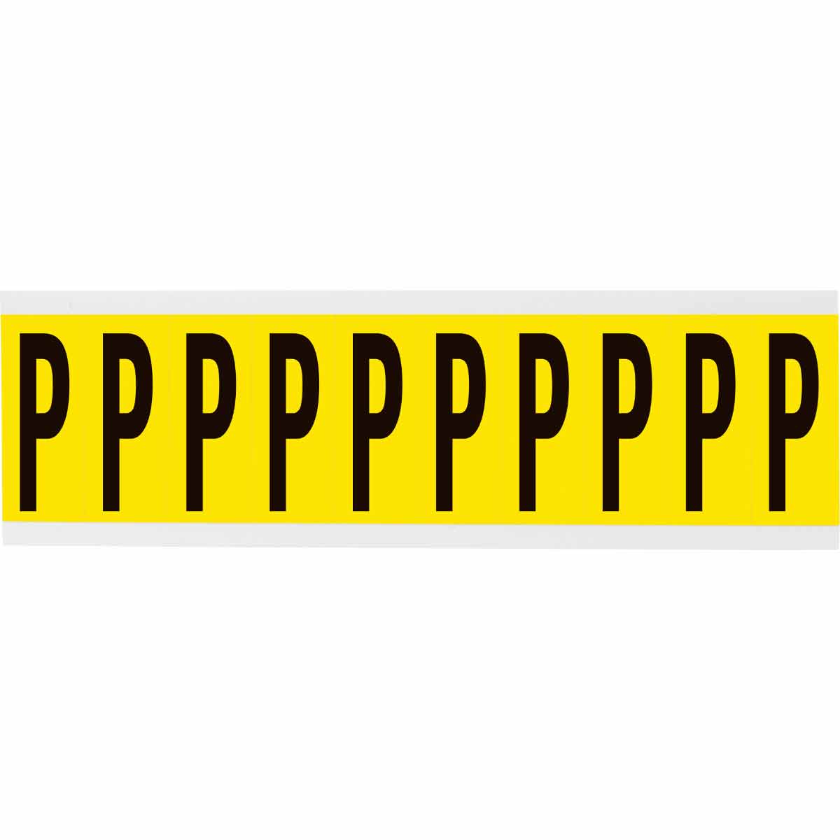 3440-P 2 in Vinyl N&L Black on Yellow P 10/PK