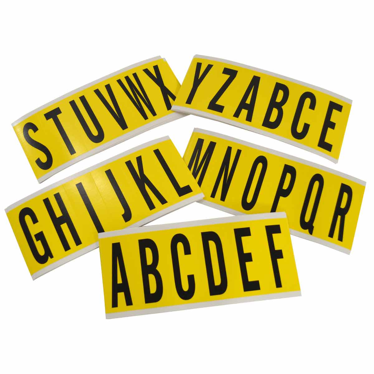 3450-LTR KIT 3 in Vinyl N&L BK on YL A to Z 25/PK