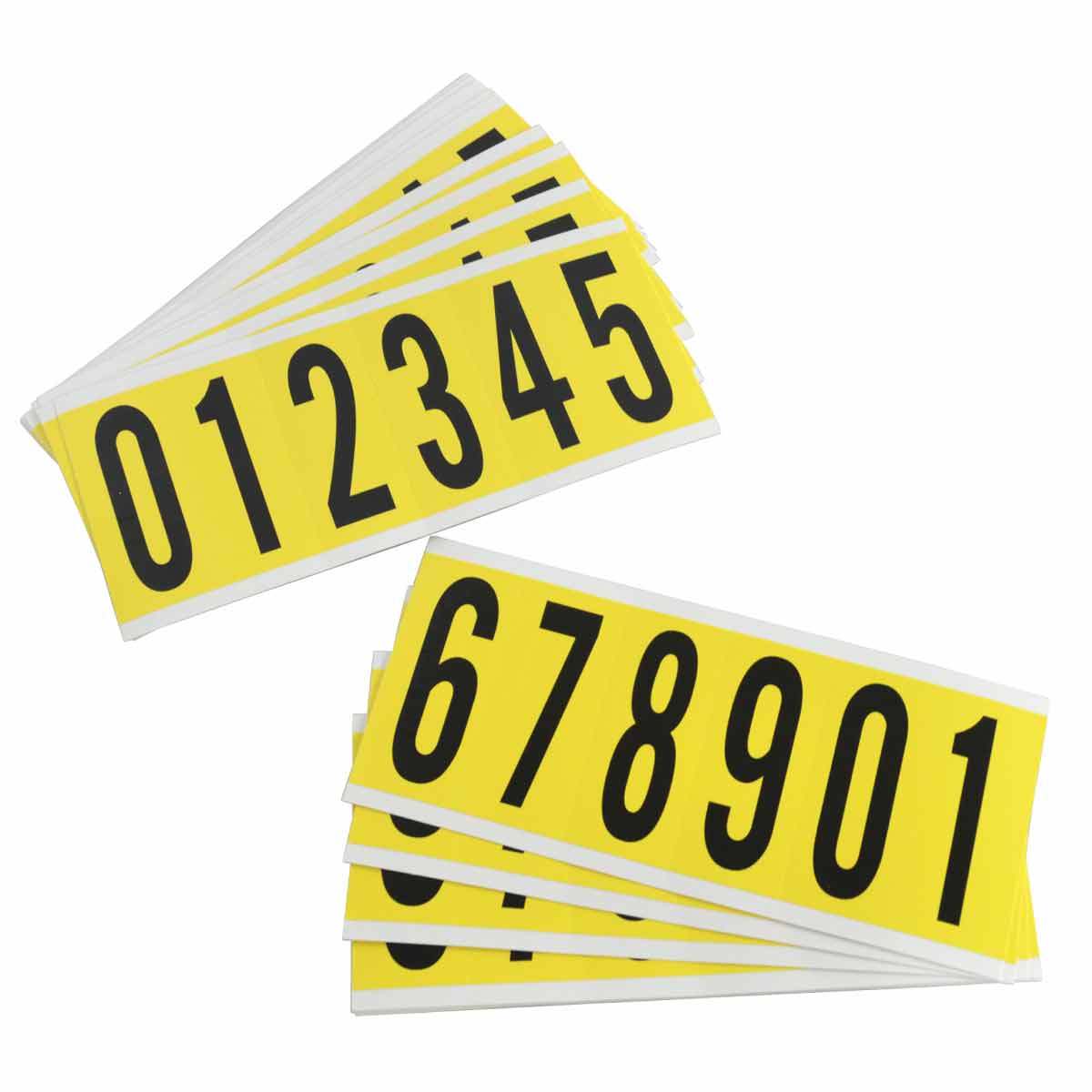 3450-# KIT 3 in Vinyl N&L BK on YL 0 to 9 25/PK