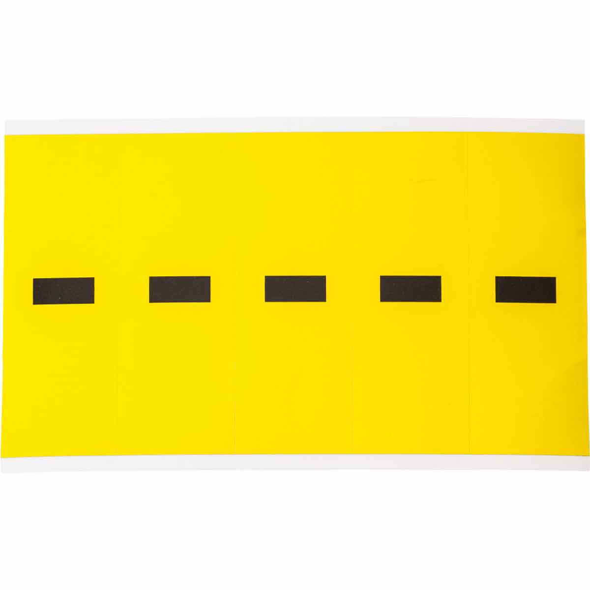 3460-DSH 4 in Vinyl N&L Black on Yellow - 5/PK
