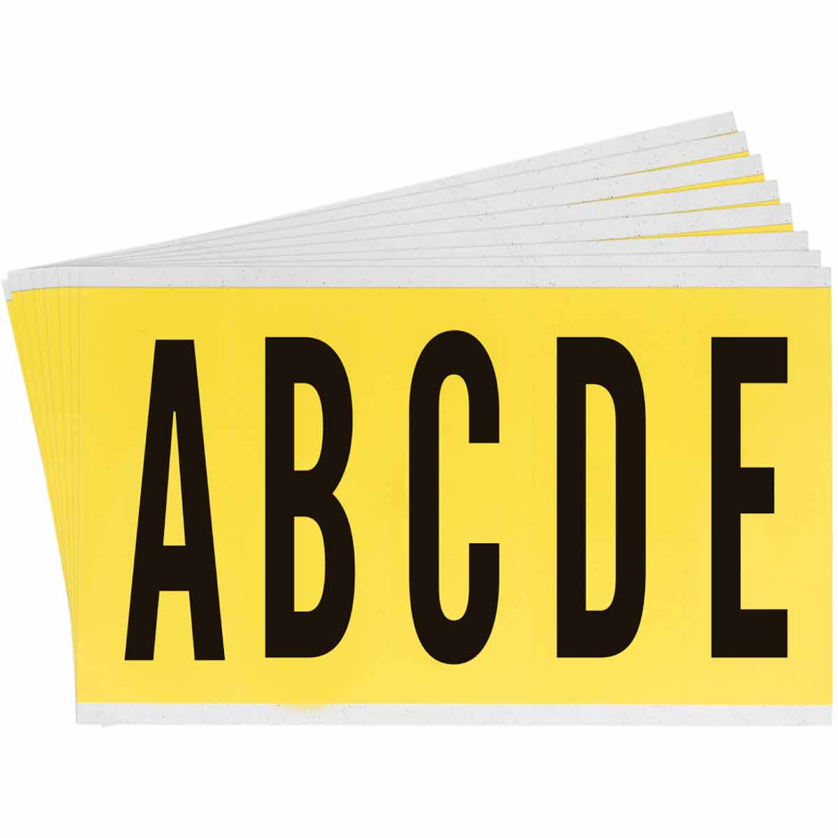 3460-LTR KIT 4 in Vinyl N&L BK on YL A to Z 25/PK
