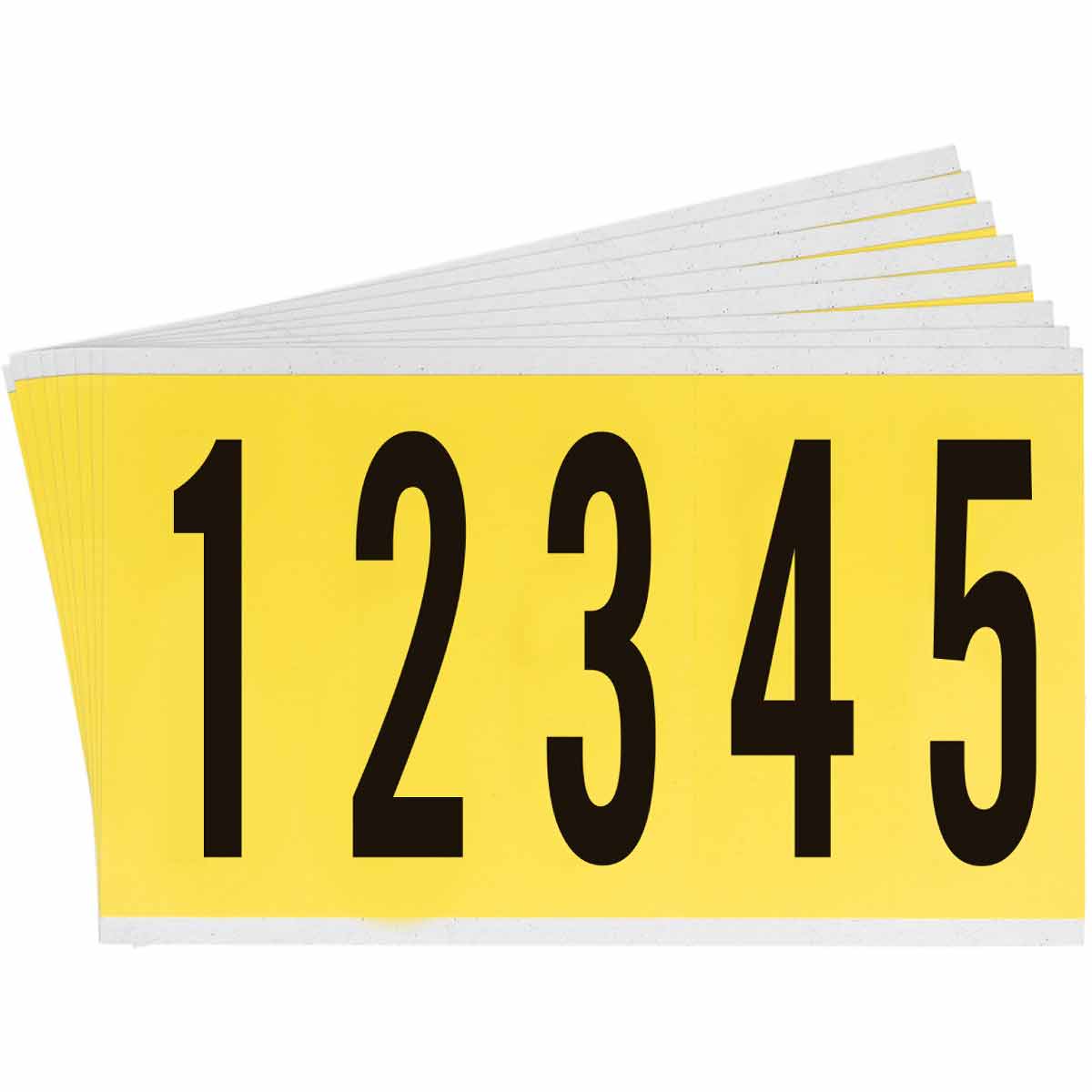 3460-# KIT 4 in Vinyl N&L BK on YL 0 to 9 25/PK
