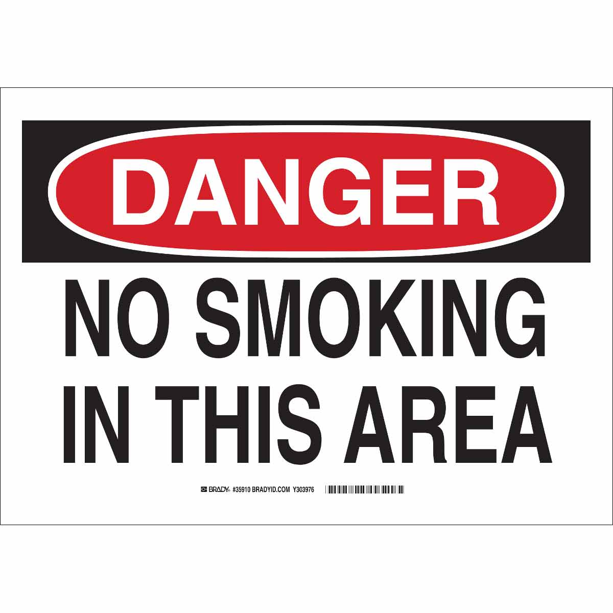 35910 B302 SAFETY SIGN 10X14 BLK/RED/WHT