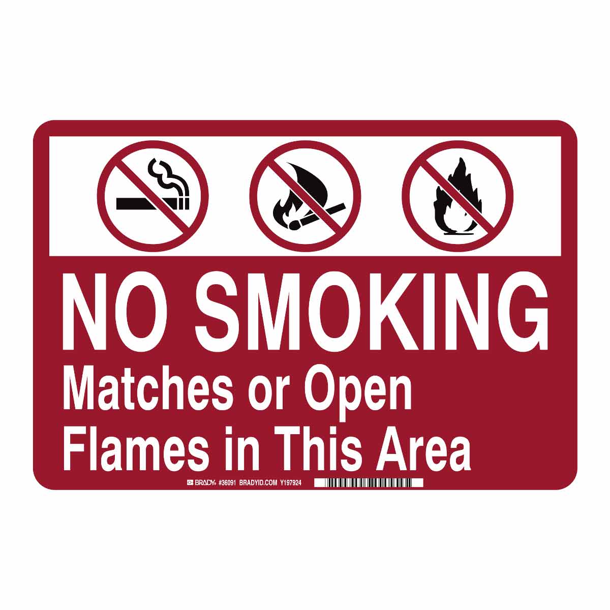 36091 B555 SAFETY SIGNS 10X14