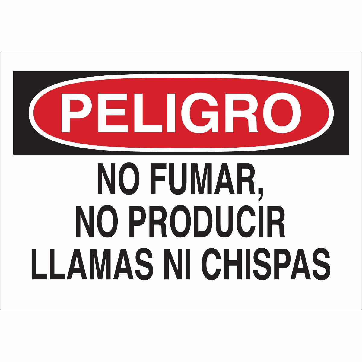 Brady Part 39860 PELIGRO No Fumar, No Producir Llamas Ni Chispas