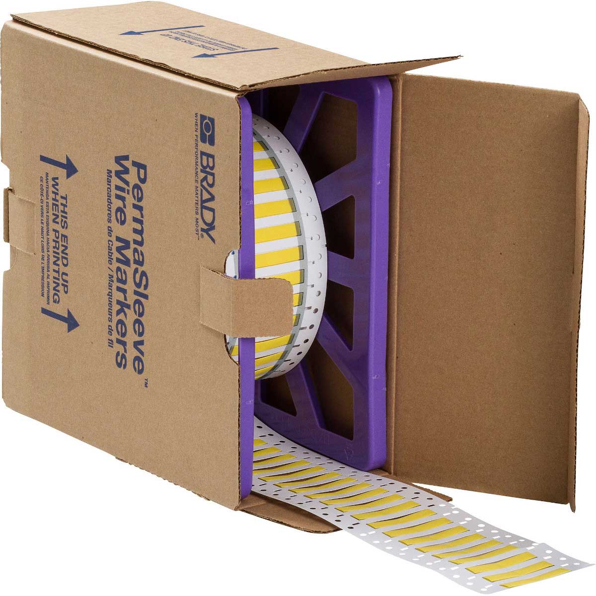 CGS-187-2-YL-2 Wire Marker 0.187" Dia x 1" W YL RL/5000