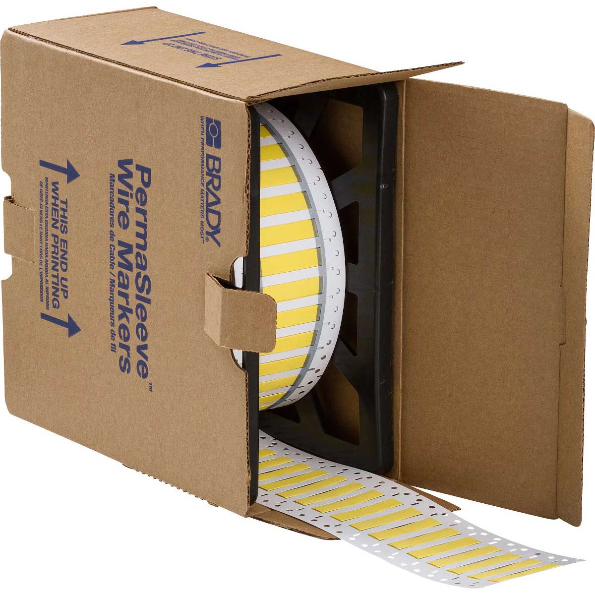 3CGS-250-2-YL Wire Marker 0.25" Dia x 2" W YL RL/2500