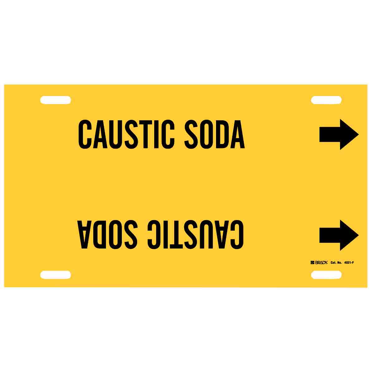 4021-F B915 STYLE F BLK/YEL CAUSTIC SODA